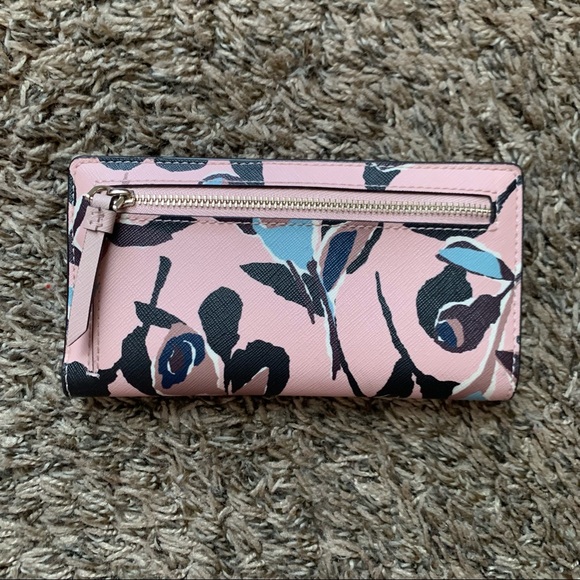 Kate Spade Cameron Paper Rose Slim Wallet - Picture 2 of 4